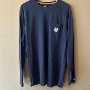 Carhartt Men's Deep Blue Long Sleeve Tee